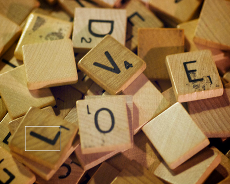Love and Scrabble (via <a href="http://www.flickr.com/photos/luisar/4025646788/">luisar</a>)